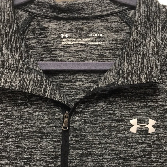 Under Armour Loose Fit Heatgear Women’s Large 1/4 Zip Collared Long Sleeve - Picture 4 of 8